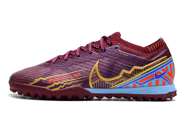 CHUTEIRA NIKE MERCURIAL AIR ZOOM VAPOR 15 ELITE SOCIETY "MBAPPÉ" - ROXA