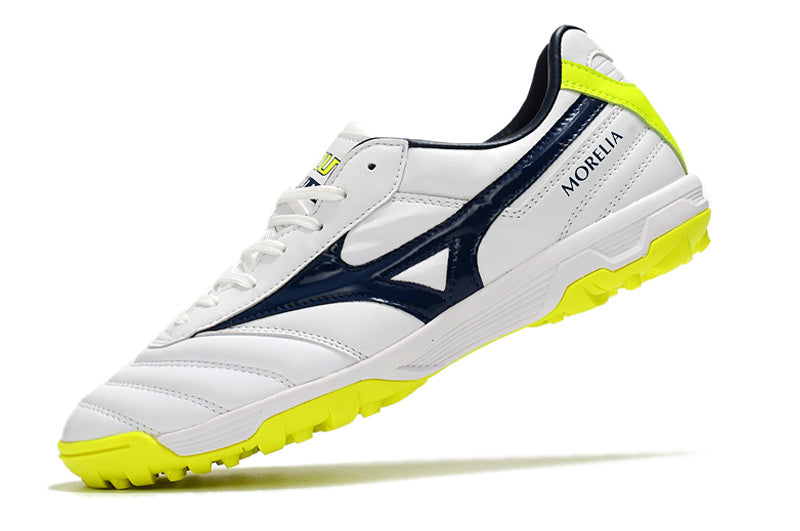 CHUTEIRA MIZUNO MORELIA II SOCIETY - BRANCA, PRETA E AMARELA