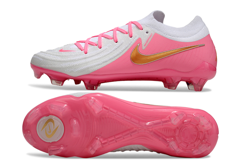 CHUTEIRA NIKE PHANTOM GX II ELITE CAMPO - BRANCA E ROSA