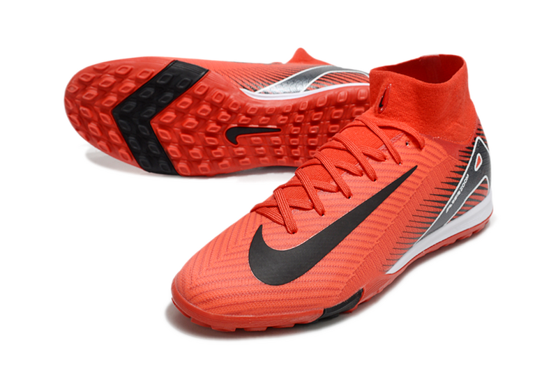 CHUTEIRA NIKE MERCURIAL AIR ZOOM SUPERFLY 10 ELITE SOCIETY - VERMELHA E PRETA