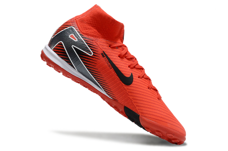 CHUTEIRA NIKE MERCURIAL AIR ZOOM SUPERFLY 10 ELITE SOCIETY - VERMELHA E PRETA