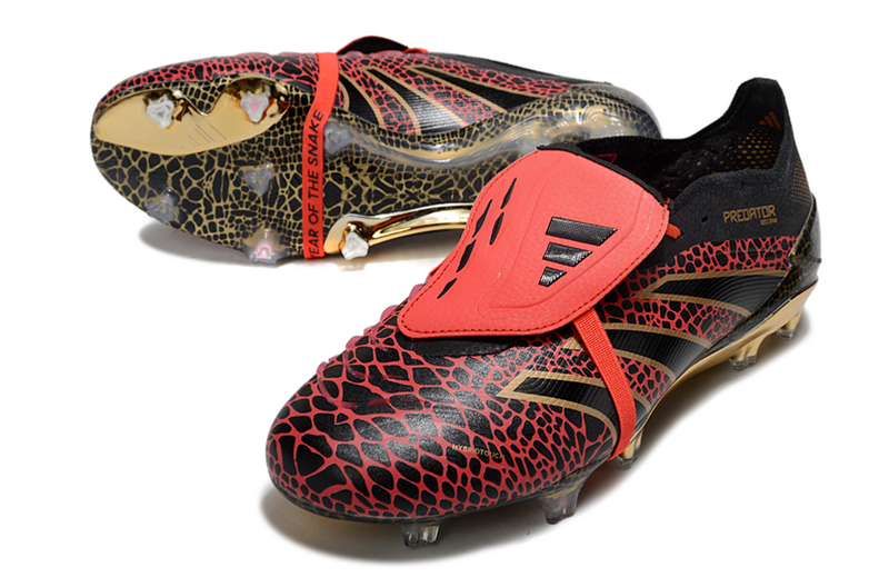 ADIDAS PREDATOR 25 FT ELITE CAMPO - PRETA E VERMELHA