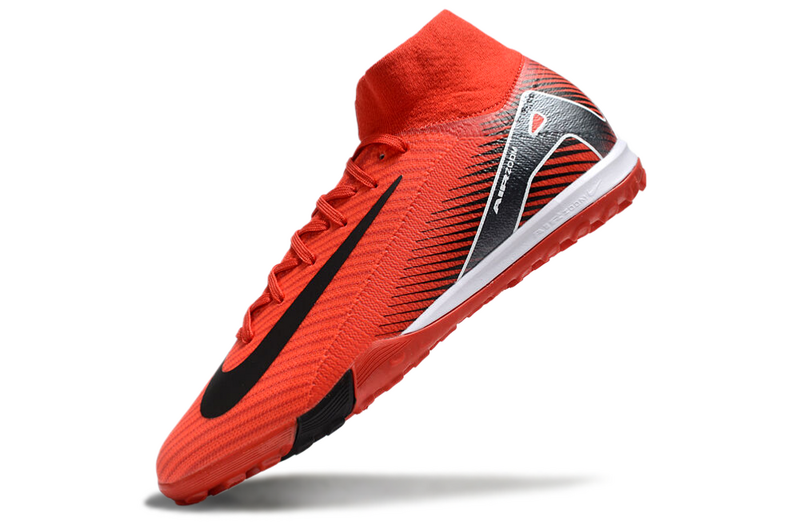 CHUTEIRA NIKE MERCURIAL AIR ZOOM SUPERFLY 10 ELITE SOCIETY - VERMELHA E PRETA