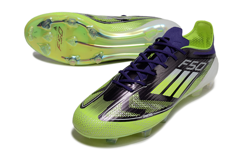 CHUTEIRA ADIDAS F50 ELITE CAMPO - AZUL E VERDE