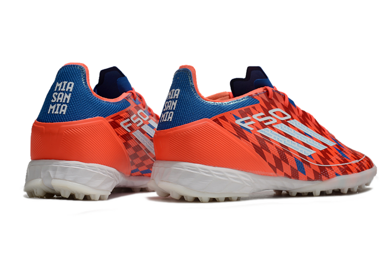 CHUTEIRA ADIDAS F50 SOCIETY - VERMELHA E AZUL
