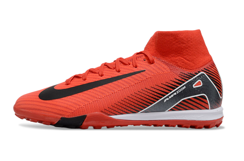 CHUTEIRA NIKE MERCURIAL AIR ZOOM SUPERFLY 10 ELITE SOCIETY - VERMELHA E PRETA