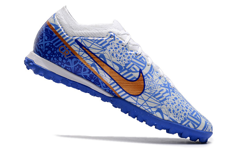 CHUTEIRA NIKE MERCURIAL AIR ZOOM VAPOR 15 ELITE SOCIETY "CR7" - AZUL