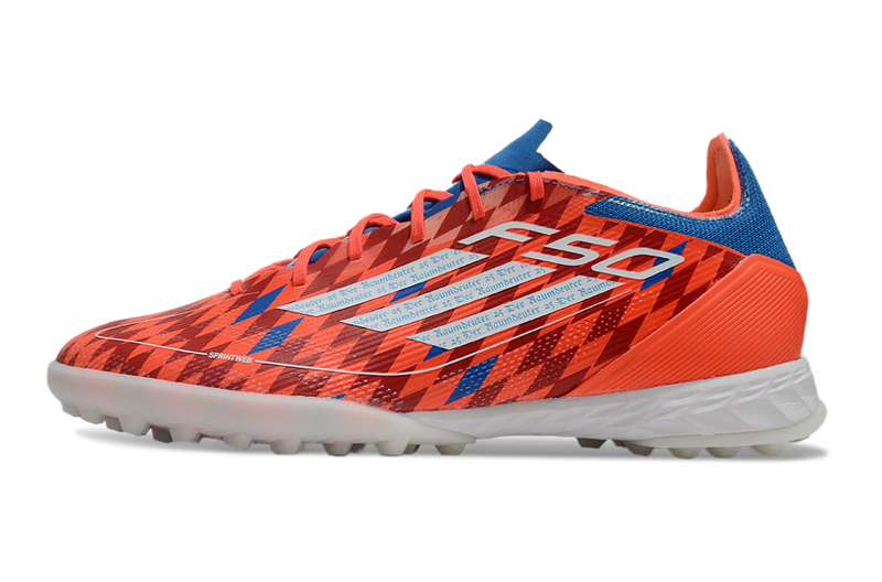 CHUTEIRA ADIDAS F50 SOCIETY - VERMELHA E AZUL
