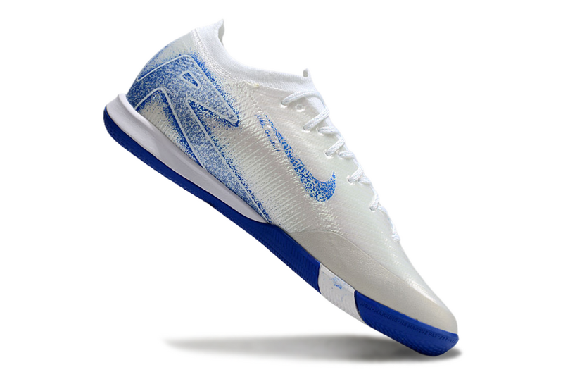 CHUTEIRA NIKE AIR ZOOM MERCURIAL VAPOR 16 ELITE FUTSAL "BLUEPRINT" - BRANCA E AZUL