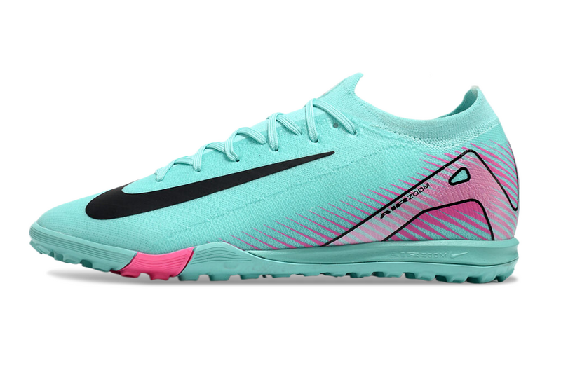 CHUTEIRA NIKE MERCURIAL AIR ZOOM VAPOR 16 ELITE SOCIETY - AZUL E ROSA