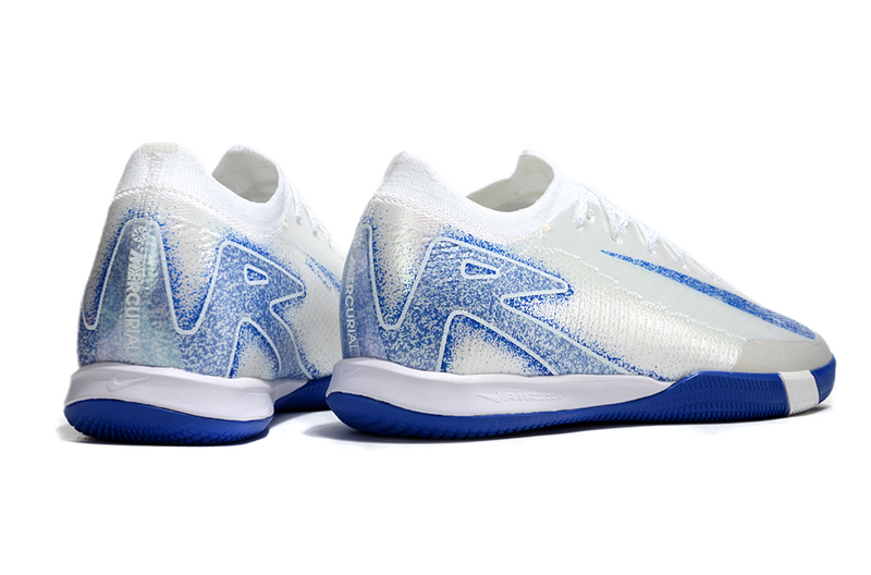 CHUTEIRA NIKE AIR ZOOM MERCURIAL VAPOR 16 ELITE FUTSAL "BLUEPRINT" - BRANCA E AZUL