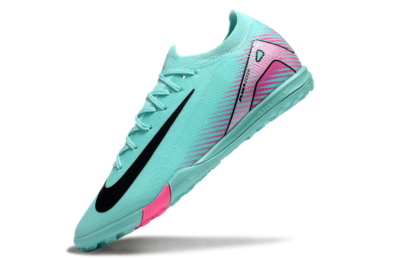 CHUTEIRA NIKE MERCURIAL AIR ZOOM VAPOR 16 ELITE SOCIETY - AZUL E ROSA