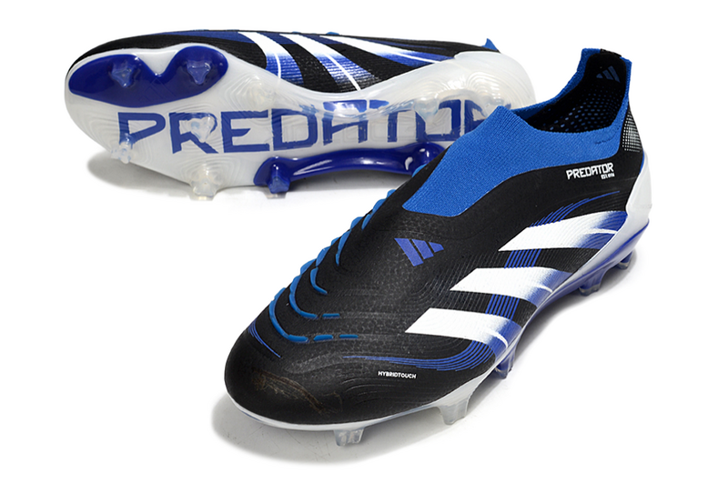 ADIDAS PREDATOR 25 LACELESS ELITE CAMPO - PRETA E AZUL
