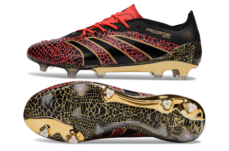ADIDAS PREDATOR 25 ELITE CAMPO "YEAR OF THE SNAKE" - PRETA E VERMELHA