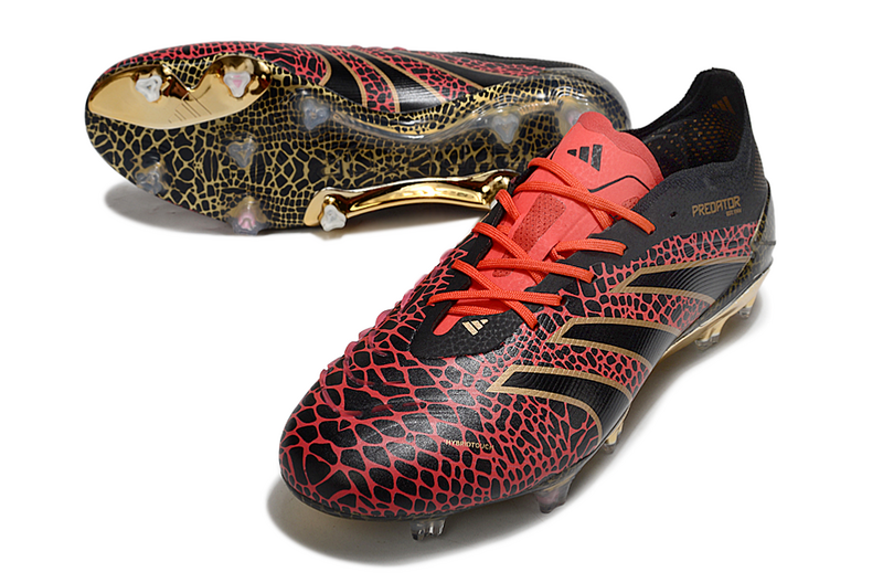 ADIDAS PREDATOR 25 ELITE CAMPO "YEAR OF THE SNAKE" - PRETA E VERMELHA