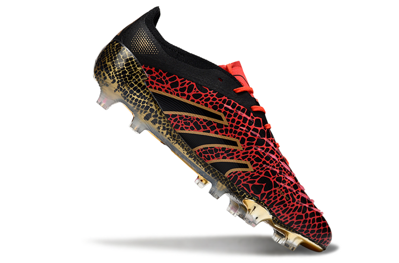 ADIDAS PREDATOR 25 ELITE CAMPO "YEAR OF THE SNAKE" - PRETA E VERMELHA