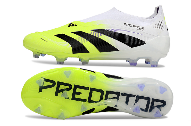 ADIDAS PREDATOR 25 LACELESS ELITE CAMPO - BRANCA E VERDE