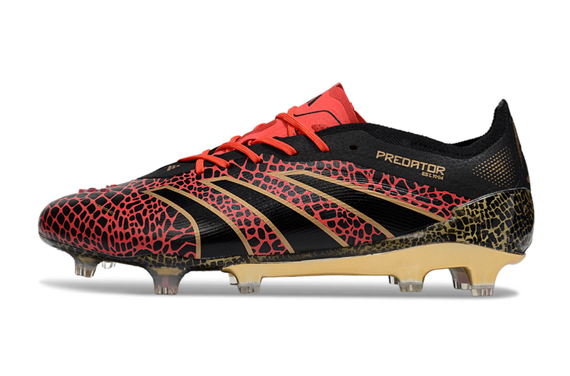ADIDAS PREDATOR 25 ELITE CAMPO "YEAR OF THE SNAKE" - PRETA E VERMELHA