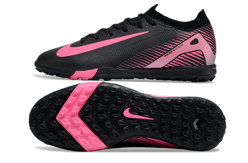 CHUTEIRA NIKE MERCURIAL AIR ZOOM VAPOR 16 ELITE SOCIETY - PRETA E ROSA