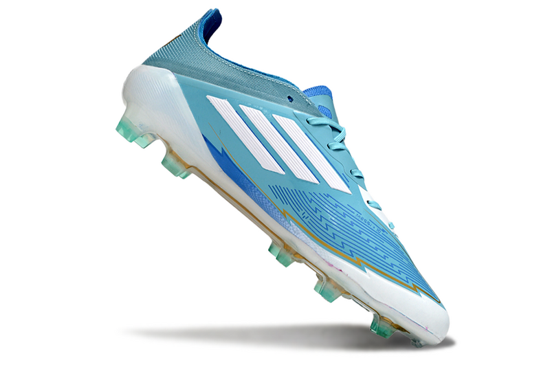 CHUTEIRA ADIDAS F50 MESSI ELITE CAMPO - AZUL E BRANCA