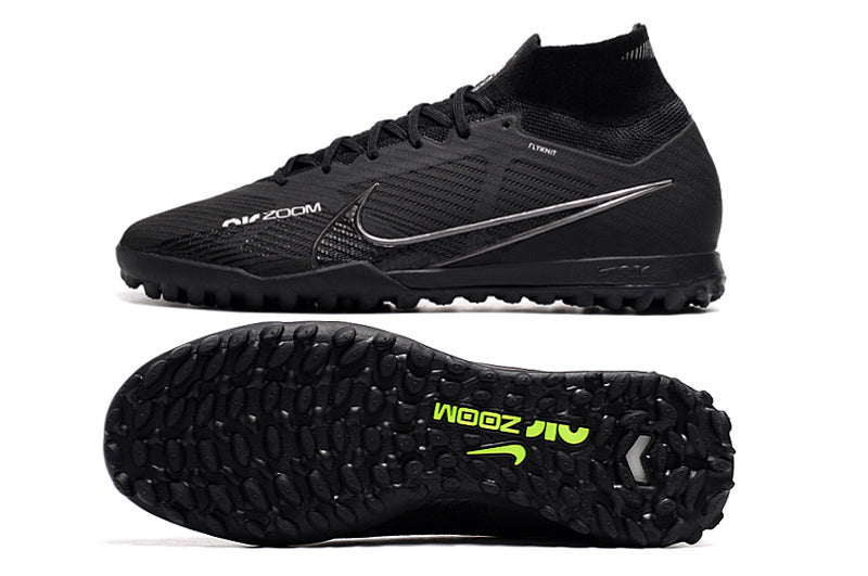 CHUTEIRA NIKE MERCURIAL AIR ZOOM SUPERFLY 9 ELITE SOCIETY "SHADOW" - PRETA