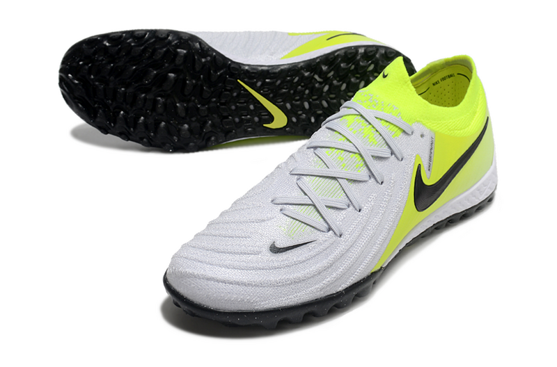 CHUTEIRA NIKE PHANTOM GX II ELITE SOCIETY "MAD VOLTAGE" - CINZA E VERDE