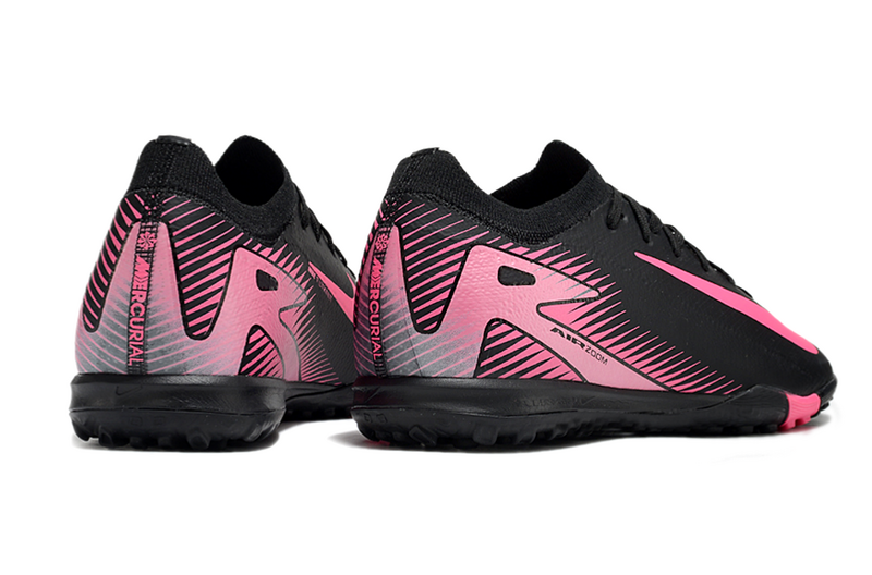 CHUTEIRA NIKE MERCURIAL AIR ZOOM VAPOR 16 ELITE SOCIETY - PRETA E ROSA