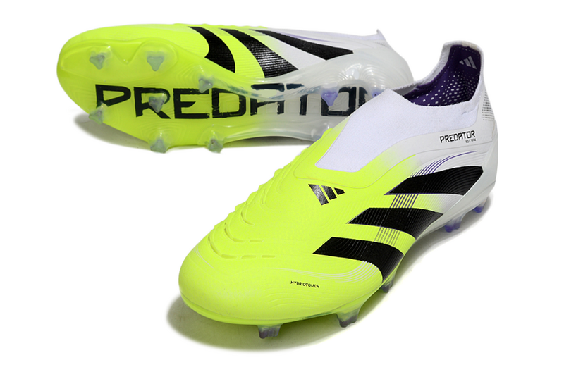 ADIDAS PREDATOR 25 LACELESS ELITE CAMPO - BRANCA E VERDE