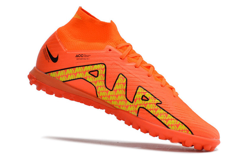 CHUTEIRA NIKE MERCURIAL AIR ZOOM SUPERFLY 9 ELITE SOCIETY - LARANJA