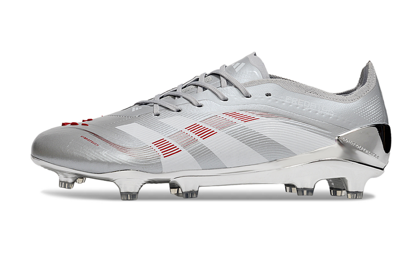 ADIDAS PREDATOR 25 ELITE CAMPO BELLINGHAM - CINZA E VERMELHA