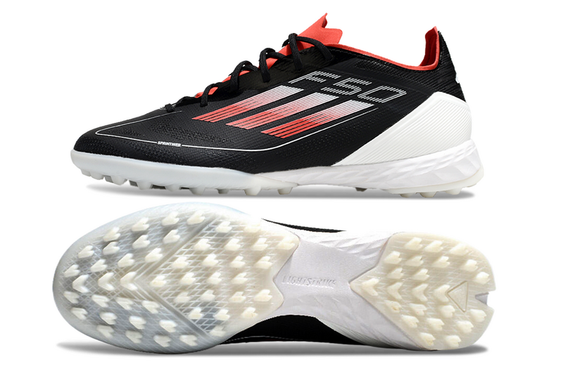 CHUTEIRA ADIDAS F50 SOCIETY - PRETA E VERMELHA