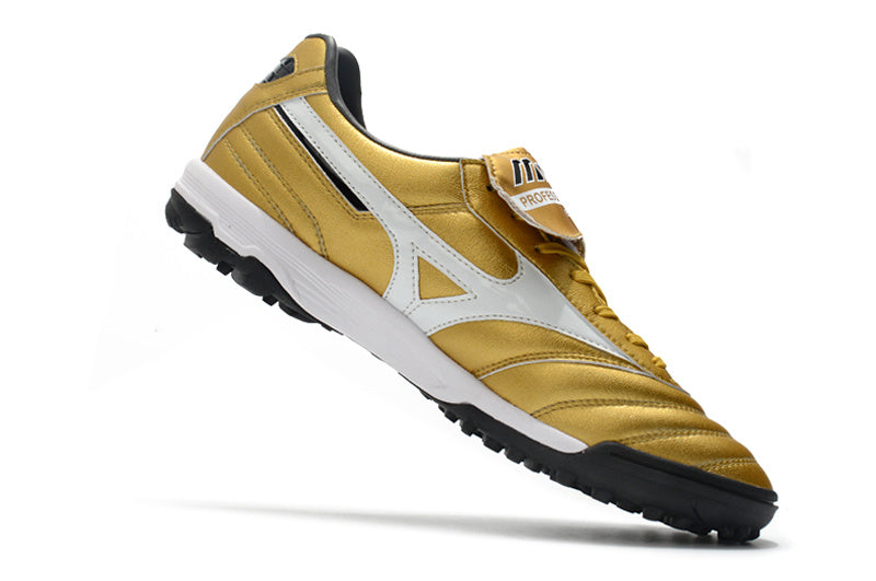 CHUTEIRA MIZUNO MORELIA II SOCIETY - DOURADA E BRANCA