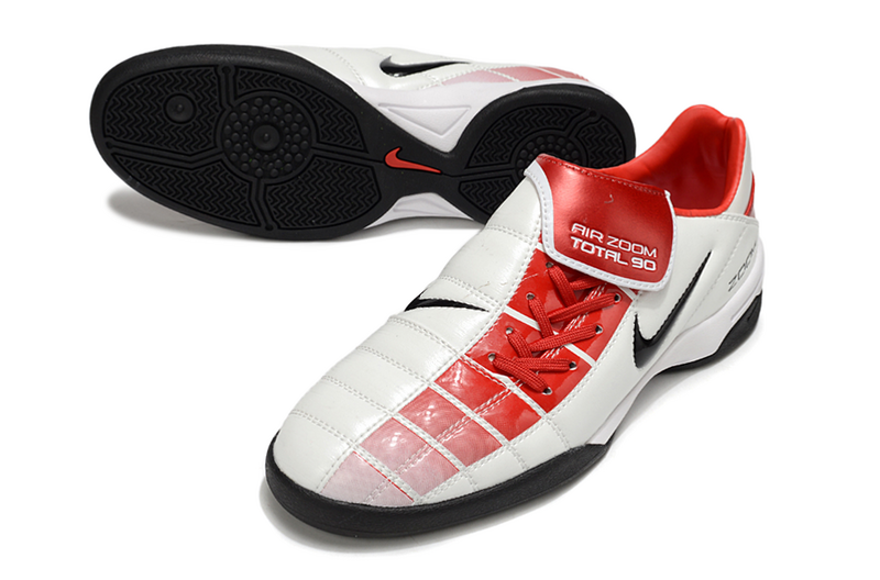 CHUTEIRA NIKE AIR ZOOM TOTAL 90 III FUTSAL - BRANCA E VERMELHA