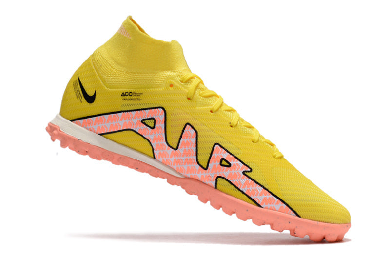 CHUTEIRA NIKE MERCURIAL AIR ZOOM SUPERFLY 9 ELITE SOCIETY "LUCENT" - AMARELA
