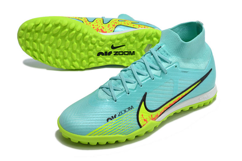 CHUTEIRA NIKE MERCURIAL AIR ZOOM SUPERFLY 9 ELITE SOCIETY - AZUL