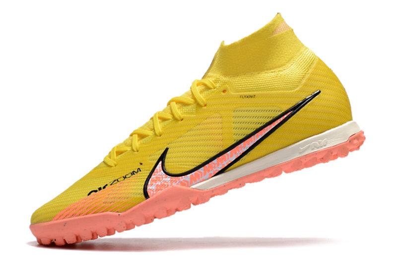 CHUTEIRA NIKE MERCURIAL AIR ZOOM SUPERFLY 9 ELITE SOCIETY "LUCENT" - AMARELA