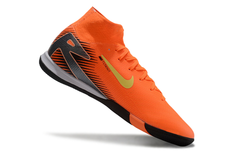 CHUTEIRA NIKE AIR ZOOM MERCURIAL SUPERFLY 10 ELITE FUTSAL - LARANJA E PRETA