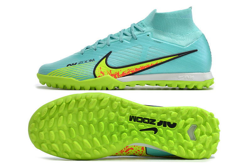 CHUTEIRA NIKE MERCURIAL AIR ZOOM SUPERFLY 9 ELITE SOCIETY - AZUL