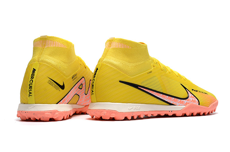 CHUTEIRA NIKE MERCURIAL AIR ZOOM SUPERFLY 9 ELITE SOCIETY "LUCENT" - AMARELA