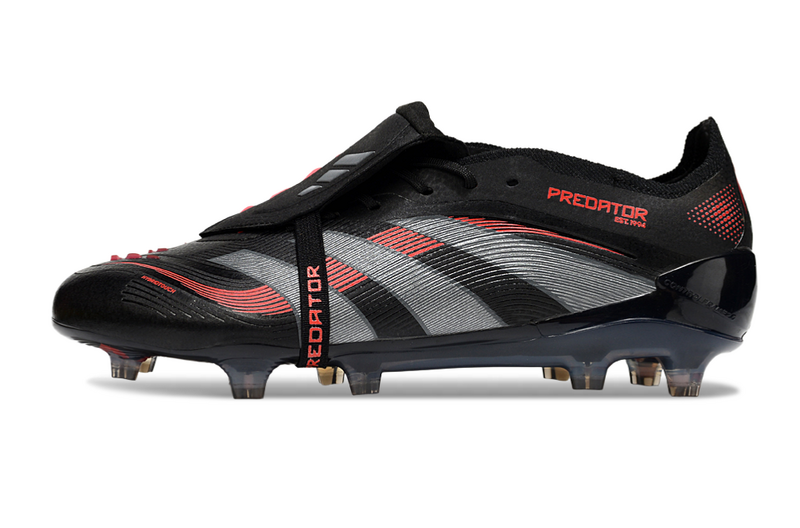 ADIDAS PREDATOR 25 FT ELITE CAMPO - PRETA E VERMELHA