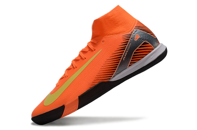 CHUTEIRA NIKE AIR ZOOM MERCURIAL SUPERFLY 10 ELITE FUTSAL - LARANJA E PRETA
