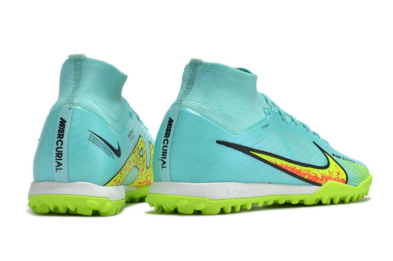 CHUTEIRA NIKE MERCURIAL AIR ZOOM SUPERFLY 9 ELITE SOCIETY - AZUL