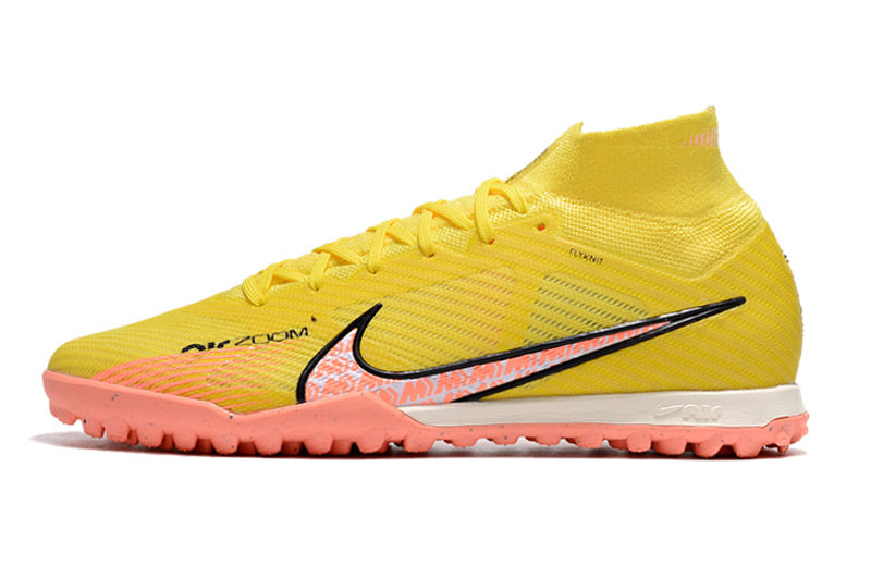 CHUTEIRA NIKE MERCURIAL AIR ZOOM SUPERFLY 9 ELITE SOCIETY "LUCENT" - AMARELA