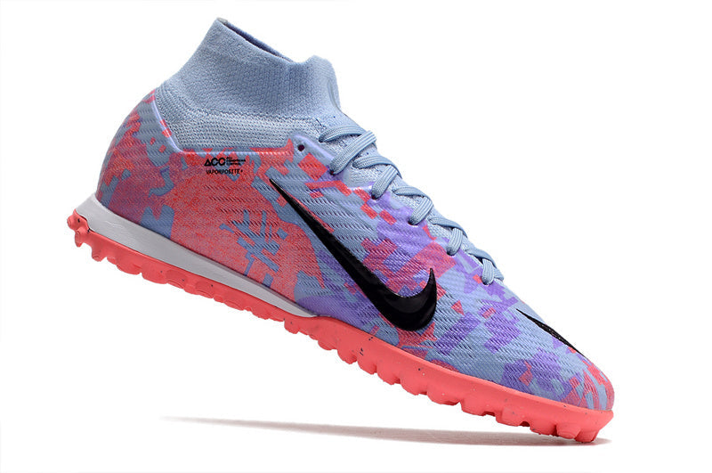 CHUTEIRA NIKE MERCURIAL AIR ZOOM SUPERFLY 9 ELITE SOCIETY "VALENTINES DAY" - ROXA E BRANCA