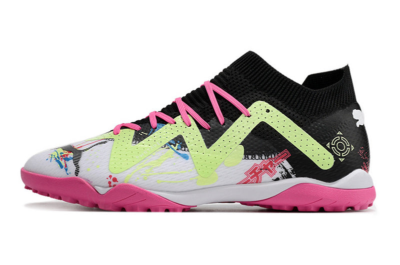 CHUTEIRA PUMA FUTURE ULTIMATE SOCIETY "POWERCAT" - PRETA, ROSA E BRANCA