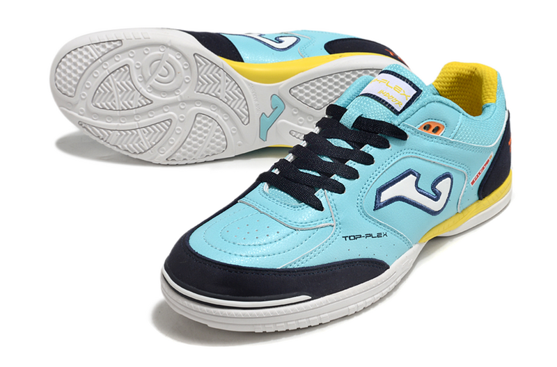 CHUTEIRA JOMA TOP FLEX FUTSAL - AZUL E PRETA