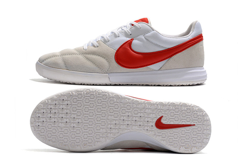 CHUTEIRA NIKE PREMIER II SALA FUTSAL - BRANCA E VERMELHA