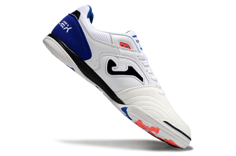 CHUTEIRA JOMA TOP FLEX FUTSAL - BRANCA E AZUL