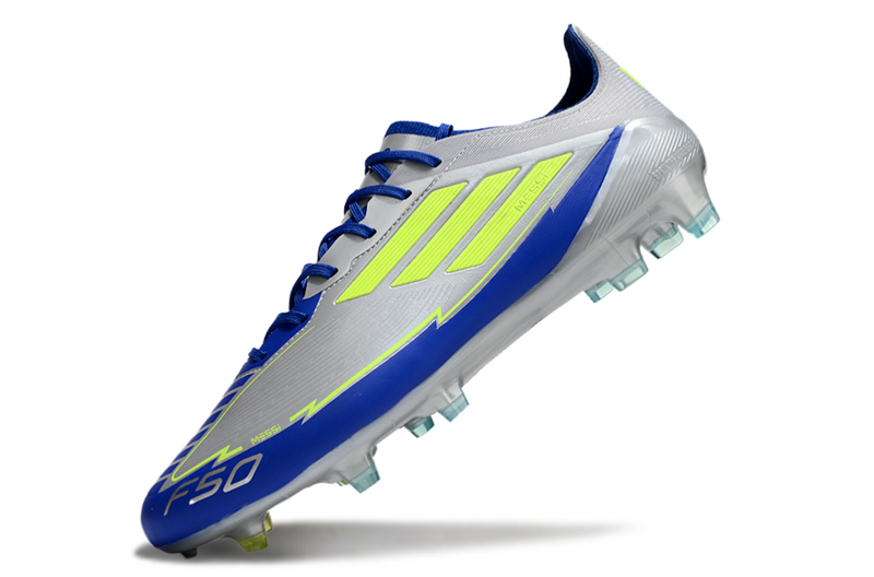CHUTEIRA ADIDAS F50 ELITE CAMPO "MESSI" - CINZA E AZUL