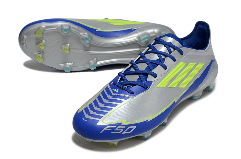 CHUTEIRA ADIDAS F50 ELITE CAMPO "MESSI" - CINZA E AZUL